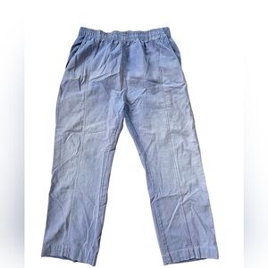 Vintage Salem Straits Purple Tie Dye Elastic Waist Wide Leg Pants Size PM